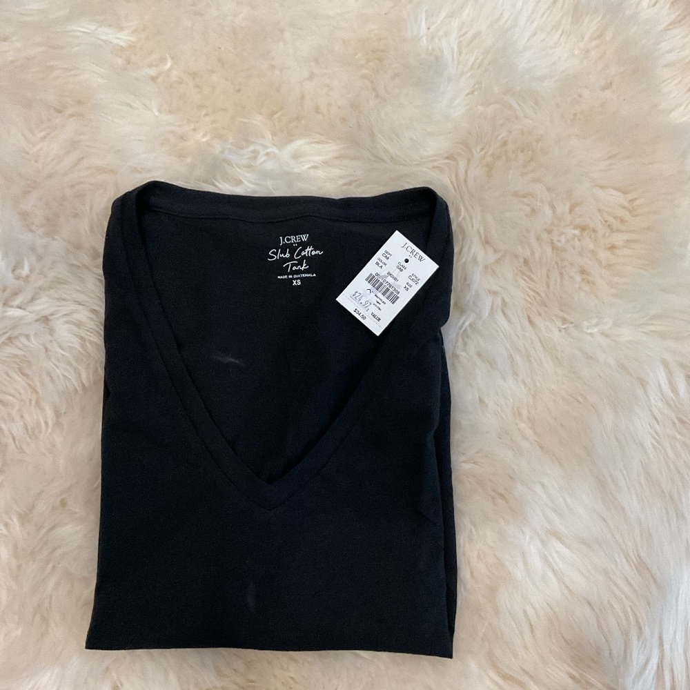 J Crew Factory NWT Sleeveless V Neck Shirt Size XS